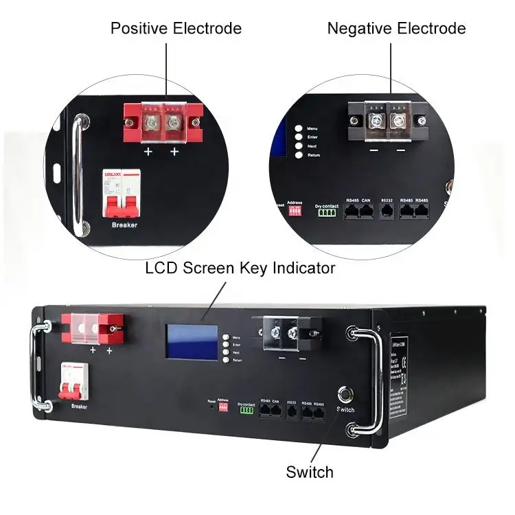 Home Energy Storage Lithium ion 51.2v 105ah Rack Mounted Battery Pack