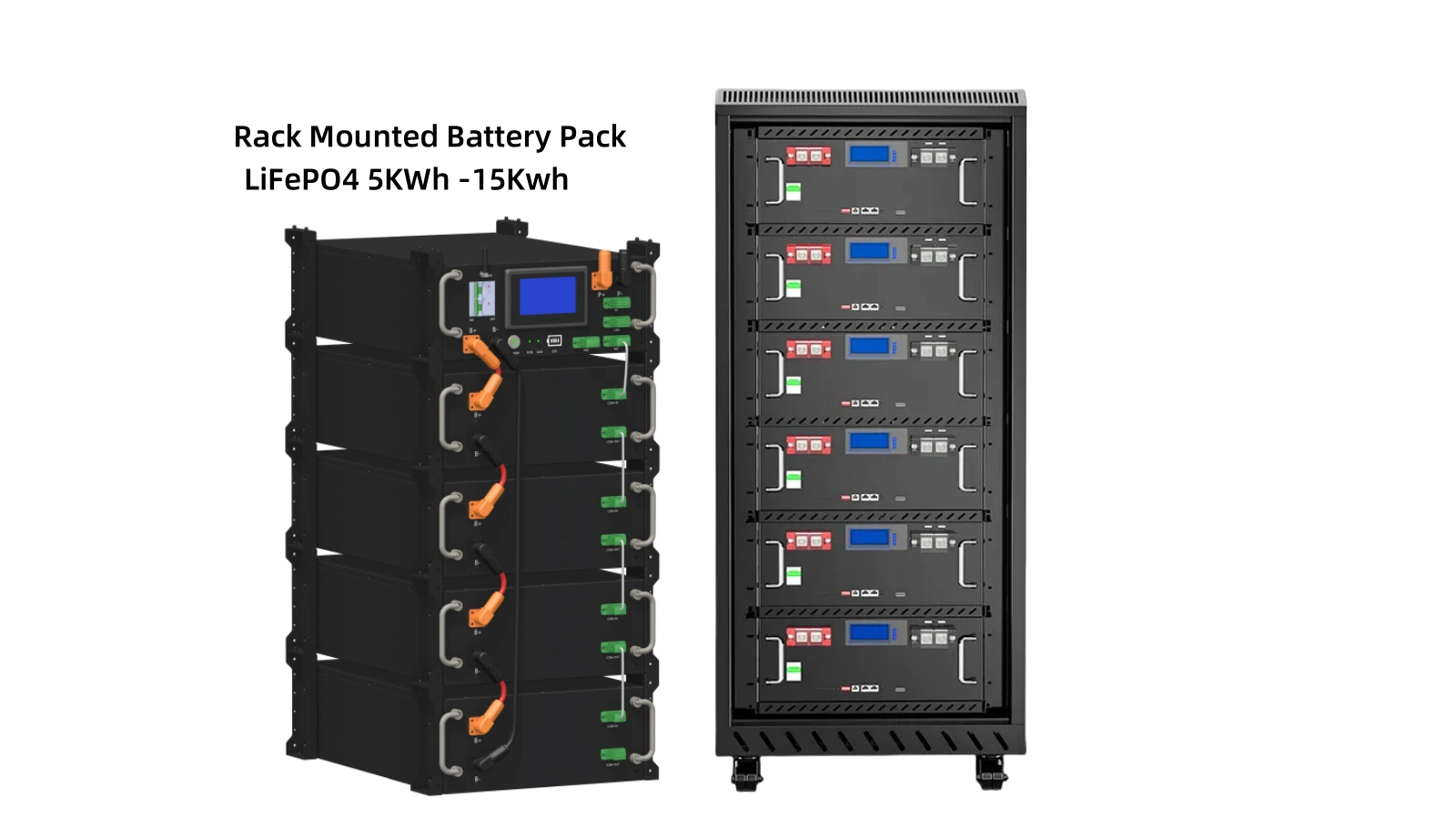 LiFePO4 10kWh 48V 200Ah Battery – Server Rack Mounted Solar System