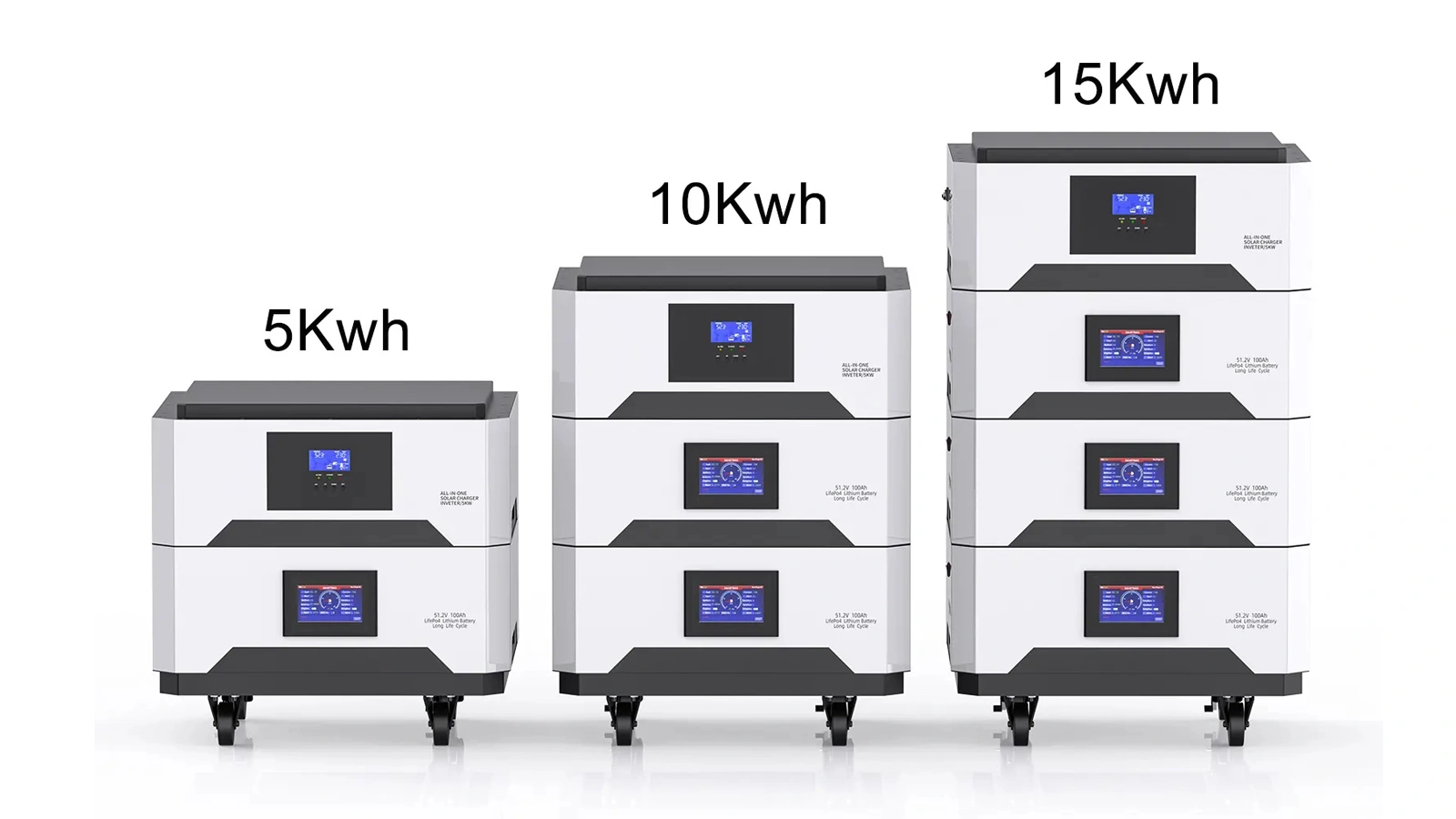 51.2V 100Ah 10kWh Stackable LiFePO4 Battery – Solar Energy Storage