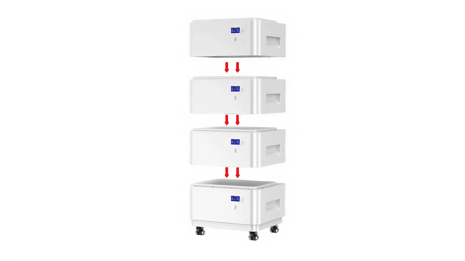 Lithium Iron Phosphate Battery ALL-IN-ONE Stacked 51.2V 280Ah 15kWh