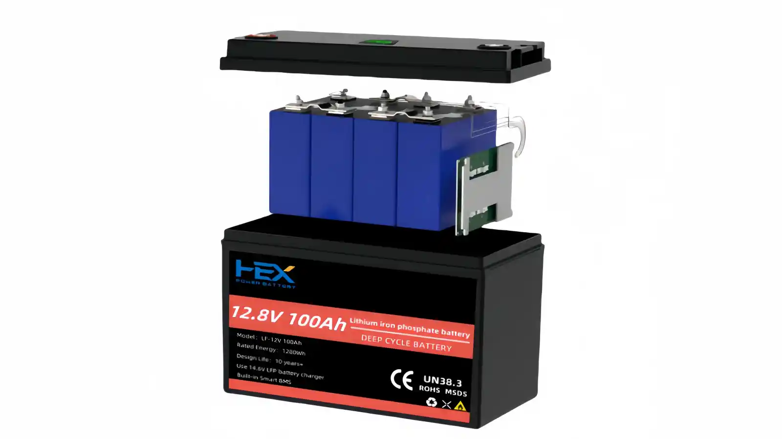 Lifepo4 12.8v 100ah Lithium Ion Batteries Pack