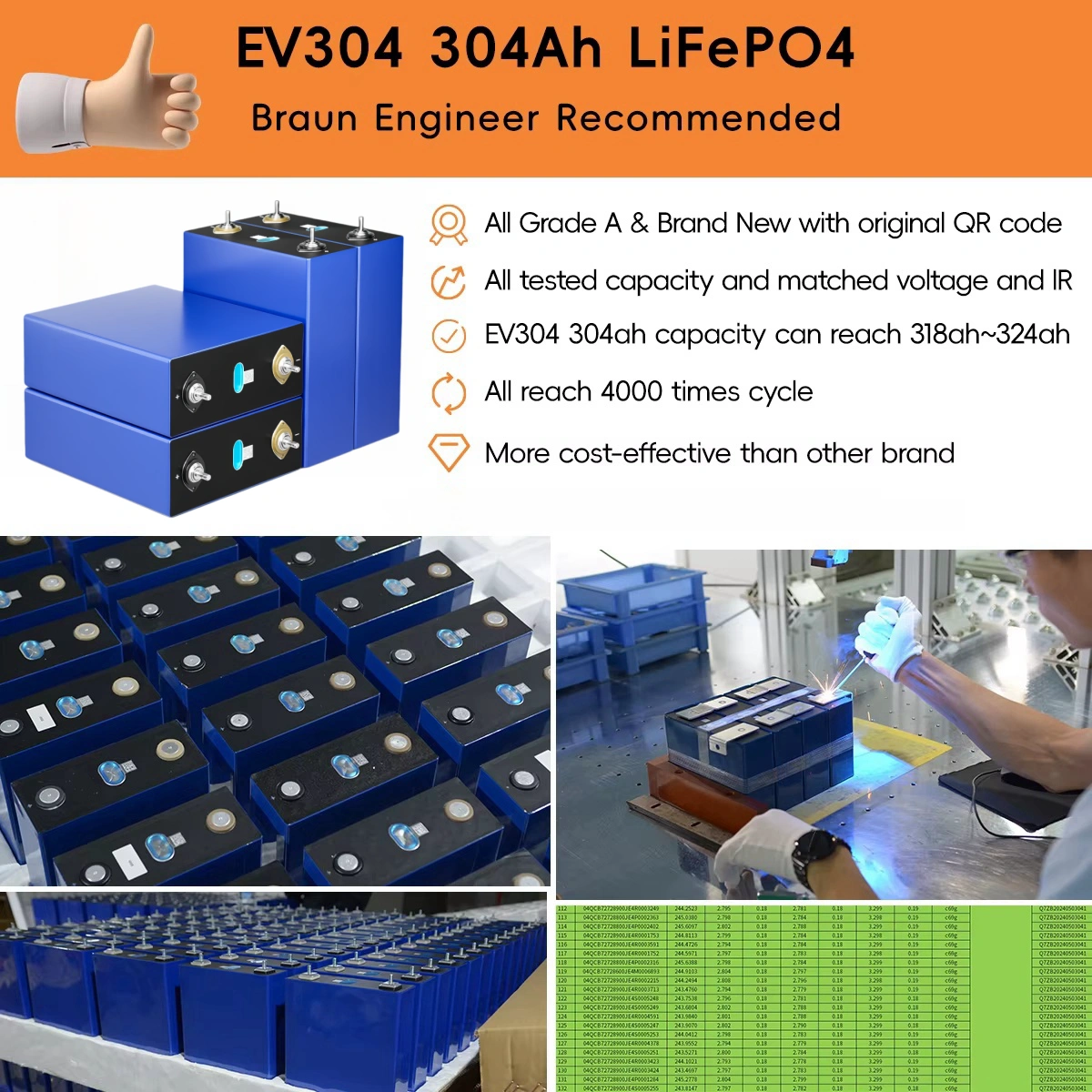 eve 304ah lifepo4